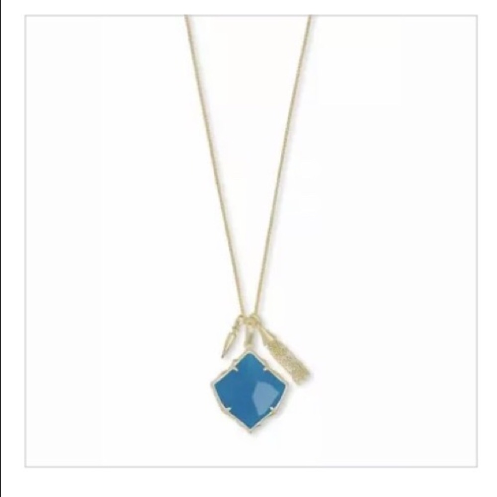 🌺Kendra Scott Arlet Teal Agate 28” Long Necklace